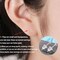 Formulen Plastic Earrings, 200 PCS Clear Earrings for Sports, Transparency Plastic Post Earring Studs for Sports, Flat Silicone Earring for DIY